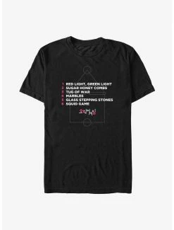 Squid Game Game List T-Shirt