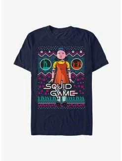 Squid Game Fair Isle Pattern Red Light, Green Light T-Shirt