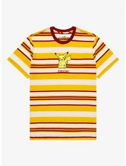 Pokemon Pokémon Pikachu Striped T-Shirt - BoxLunch Exclusive