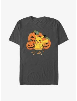 Pokemon Pokémon Pumpkins And Candy Corn Pikachu T-Shirt